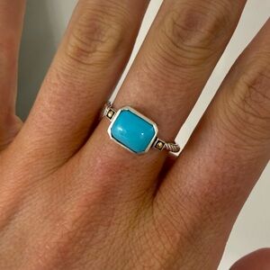Turquoise & silver ring